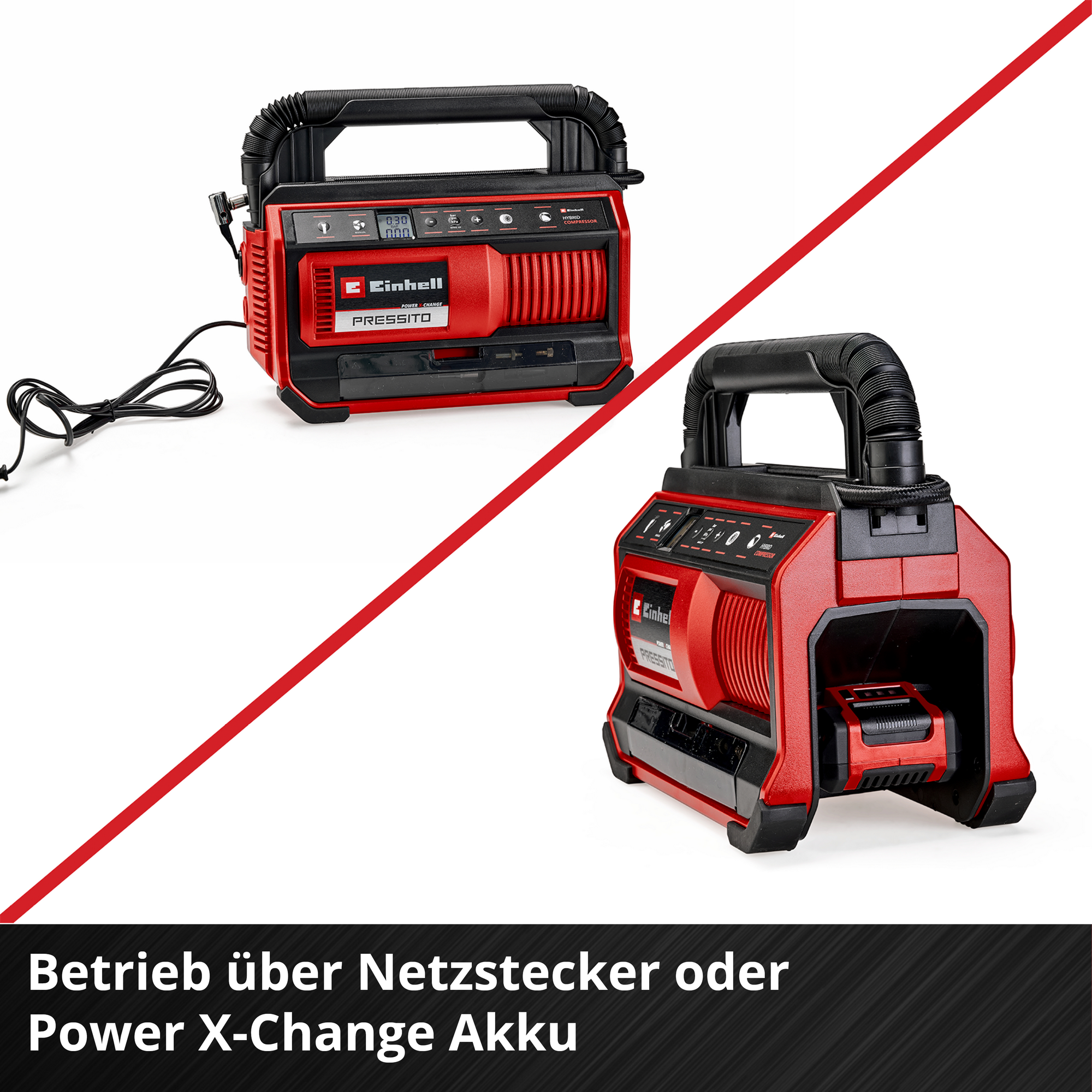Hybrid-Kompressor 'Pressito 18/25 Hybrid' 11 bar ohne Akku, Power X-Change
