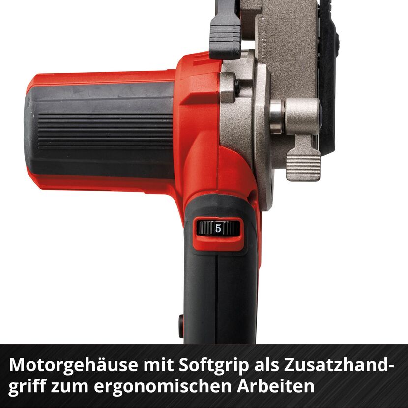 Akku-Bandfeile mit Softgrip und Drehregler