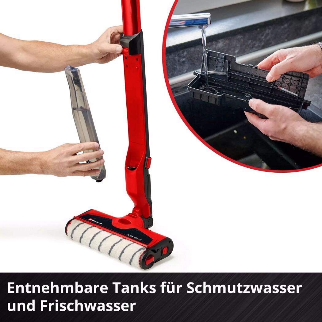 Akku-Hartbodenreiniger 'Cleanexxo' 18 V ohne Akku und Ladegerät