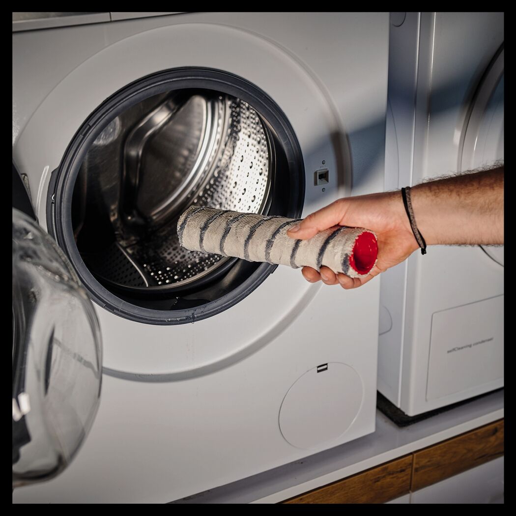 Hartbodenreiniger-Bürstenwalze 'Cleanexxo' 29 cm weiß/schwarz