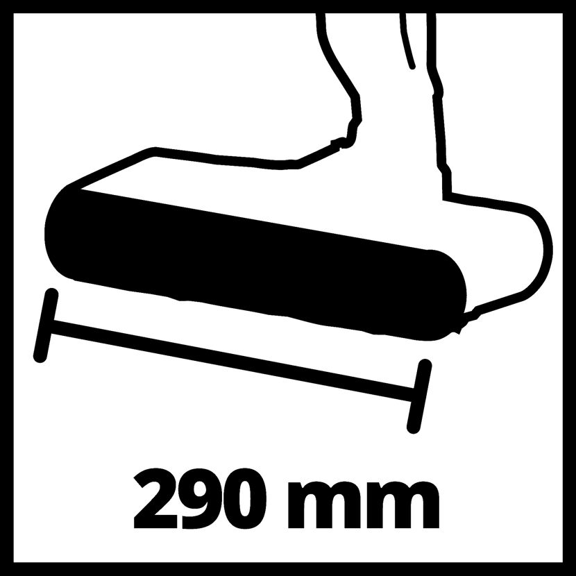 Hartbodenreiniger-Bürstenwalze 'Cleanexxo' 29 cm weiß/schwarz