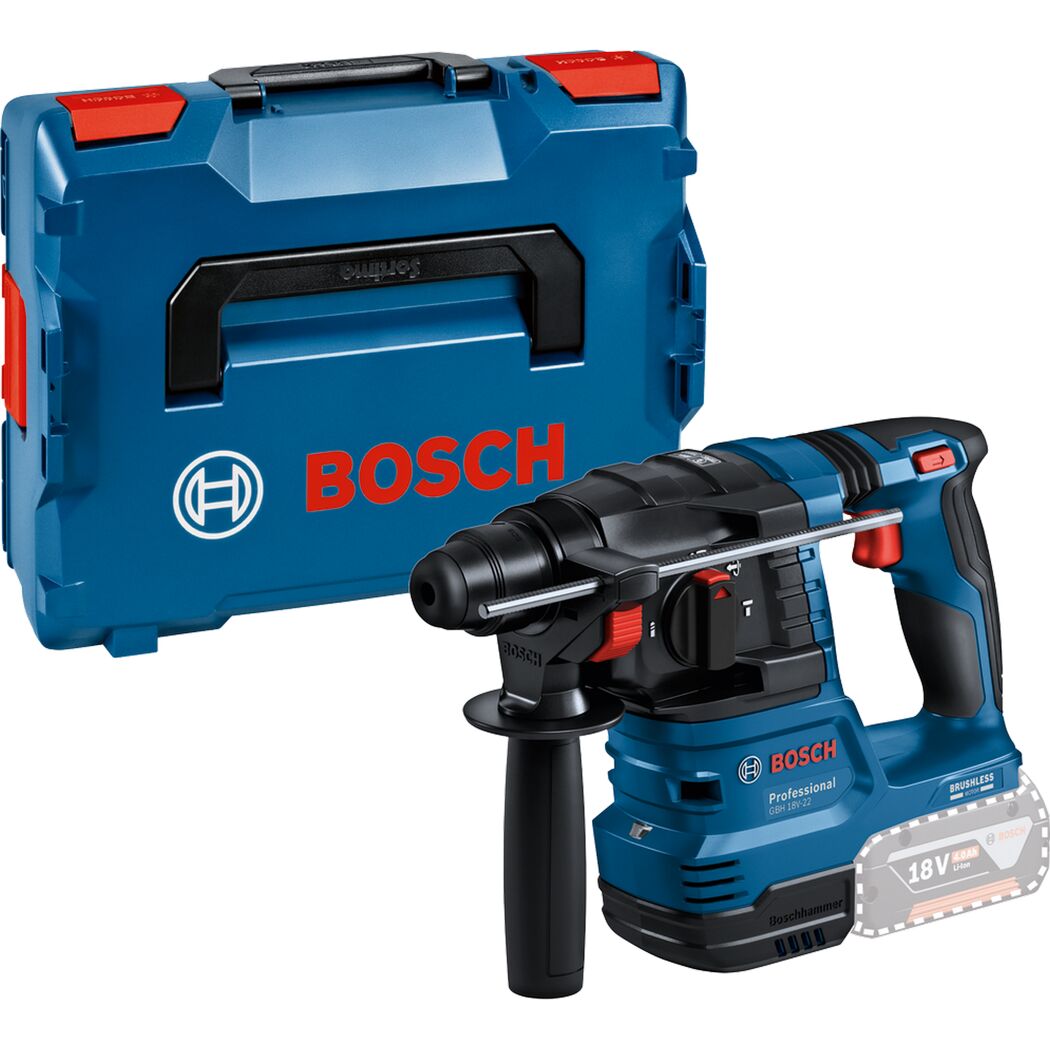 Bosch Akku-Bohrhammer in blauer Box
