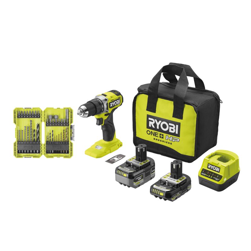 Ryobi Akku-Schlagbohrschrauber mit Zubehör