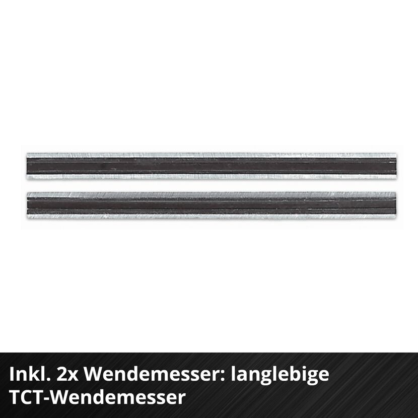 Zwei TCT-Wendehobelmesser