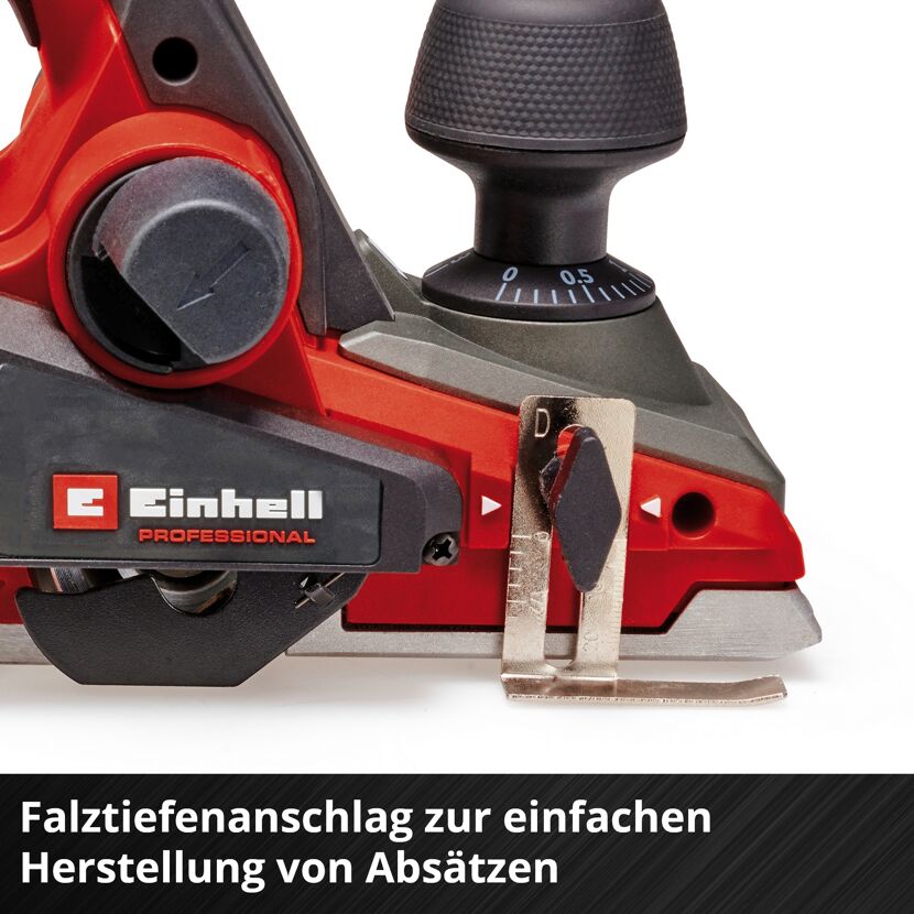Akku Hobel mit Falztiefenanschlag