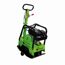 Grüne Rüttelplatte mit Motor