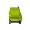 Gelber Raddumper von hinten