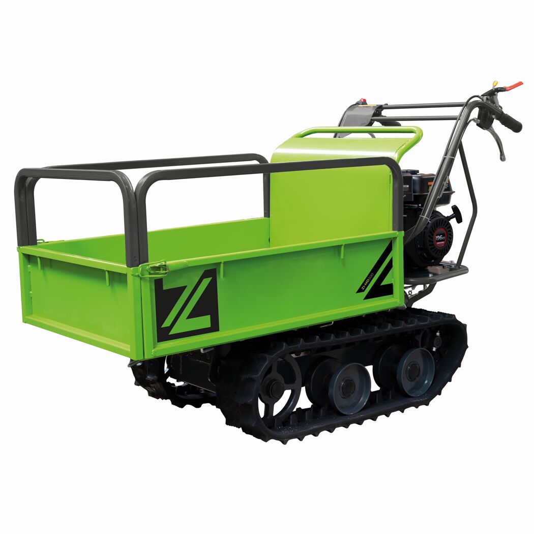 Grüner Minirupendumper mit Ladefläche