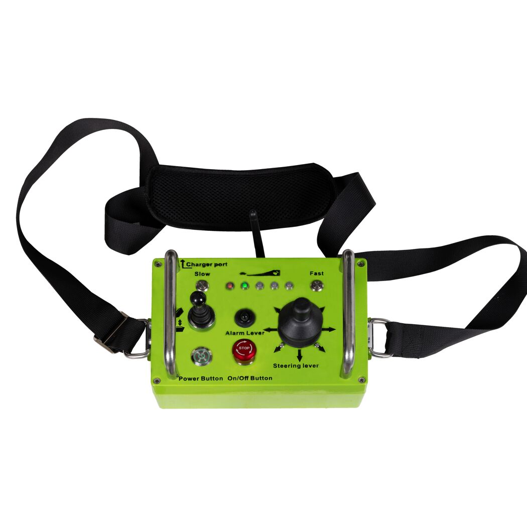 Grüne Fernsteuerung mit Joystick
