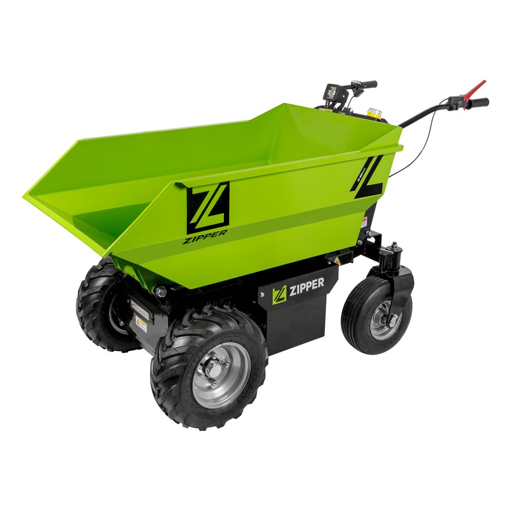 Grüner Elektrodumper mit Mulde