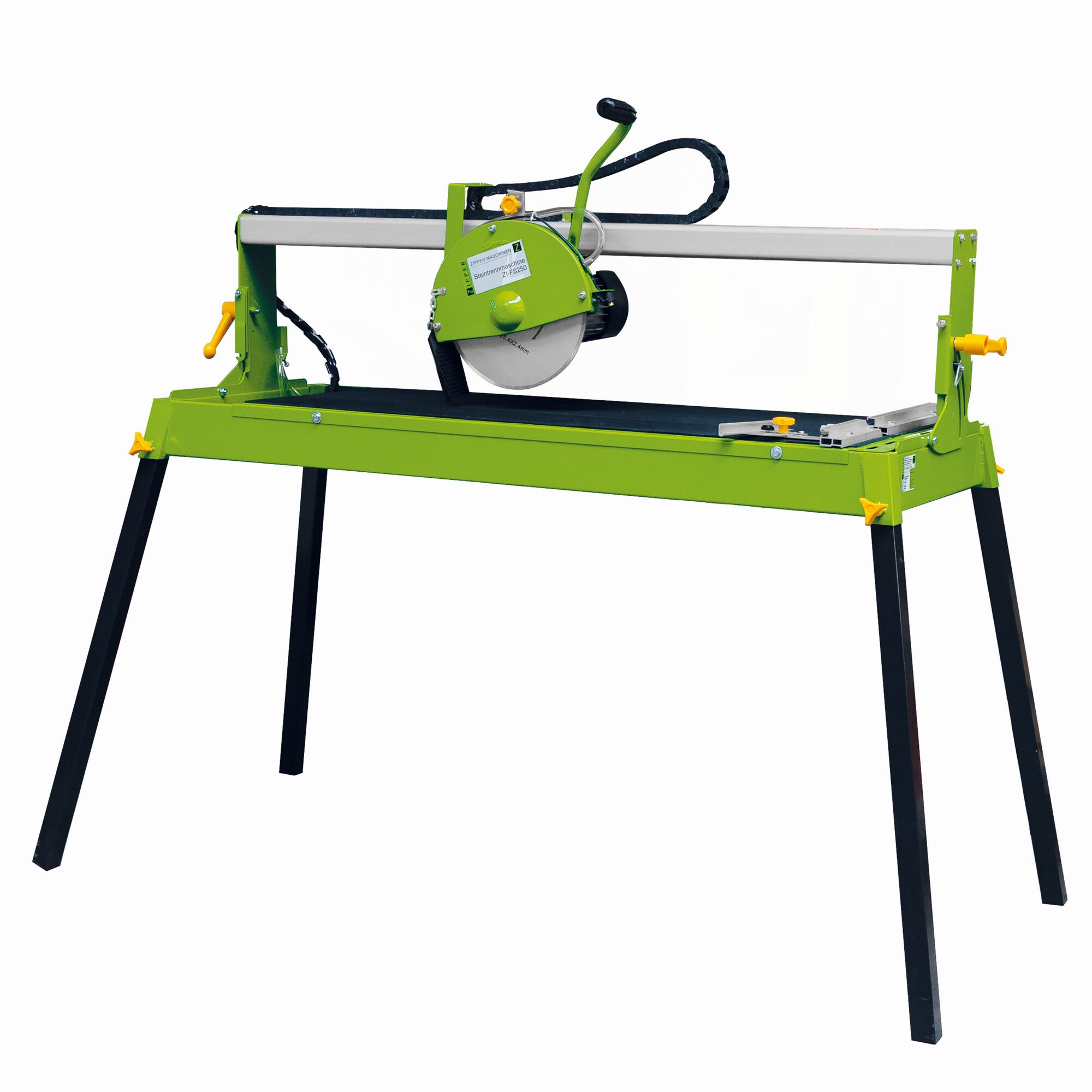 Grüner Fliesenschneider mit Sägeblatt