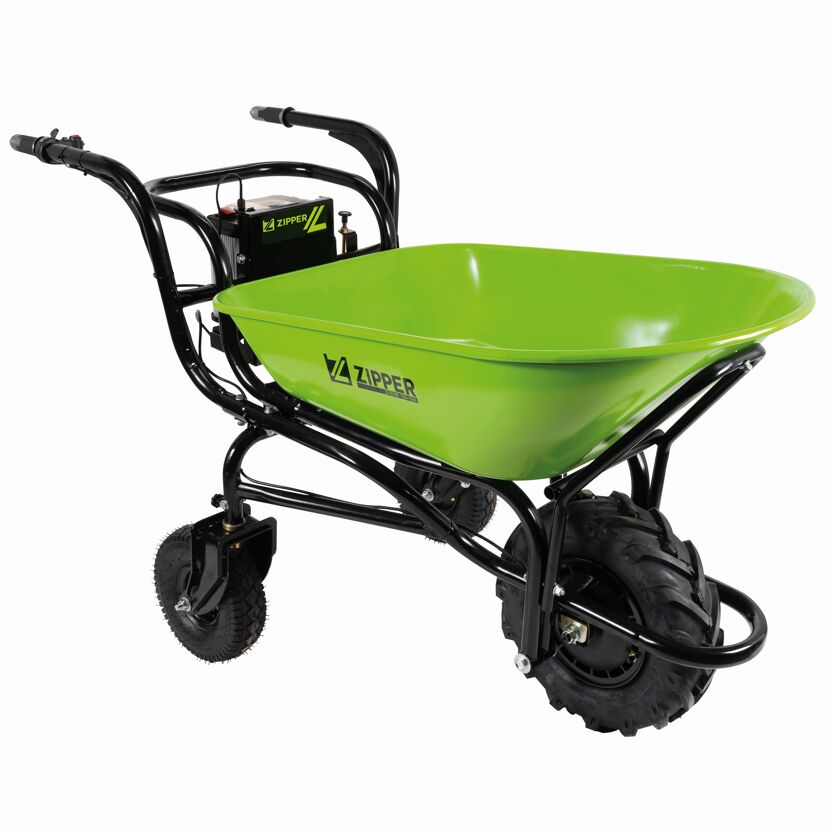 Grüne elektrische Schubkarre