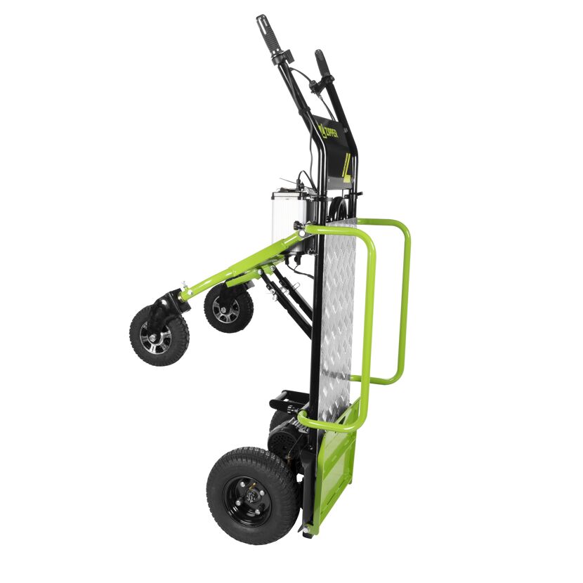 Grüne Elektro-Sackkarre