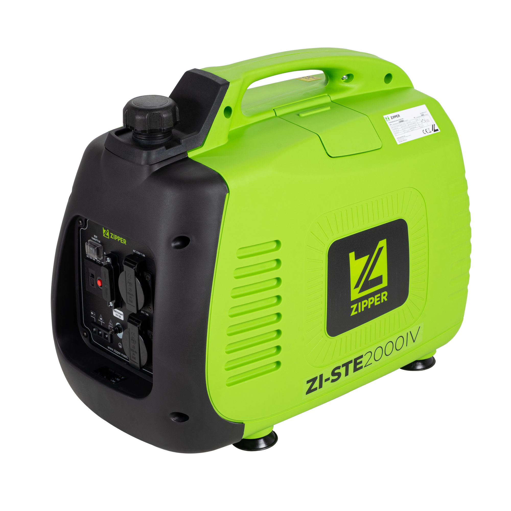 Inverter-Stromerzeuger 'ZI-STE2000IV' grün 2300 W + product picture