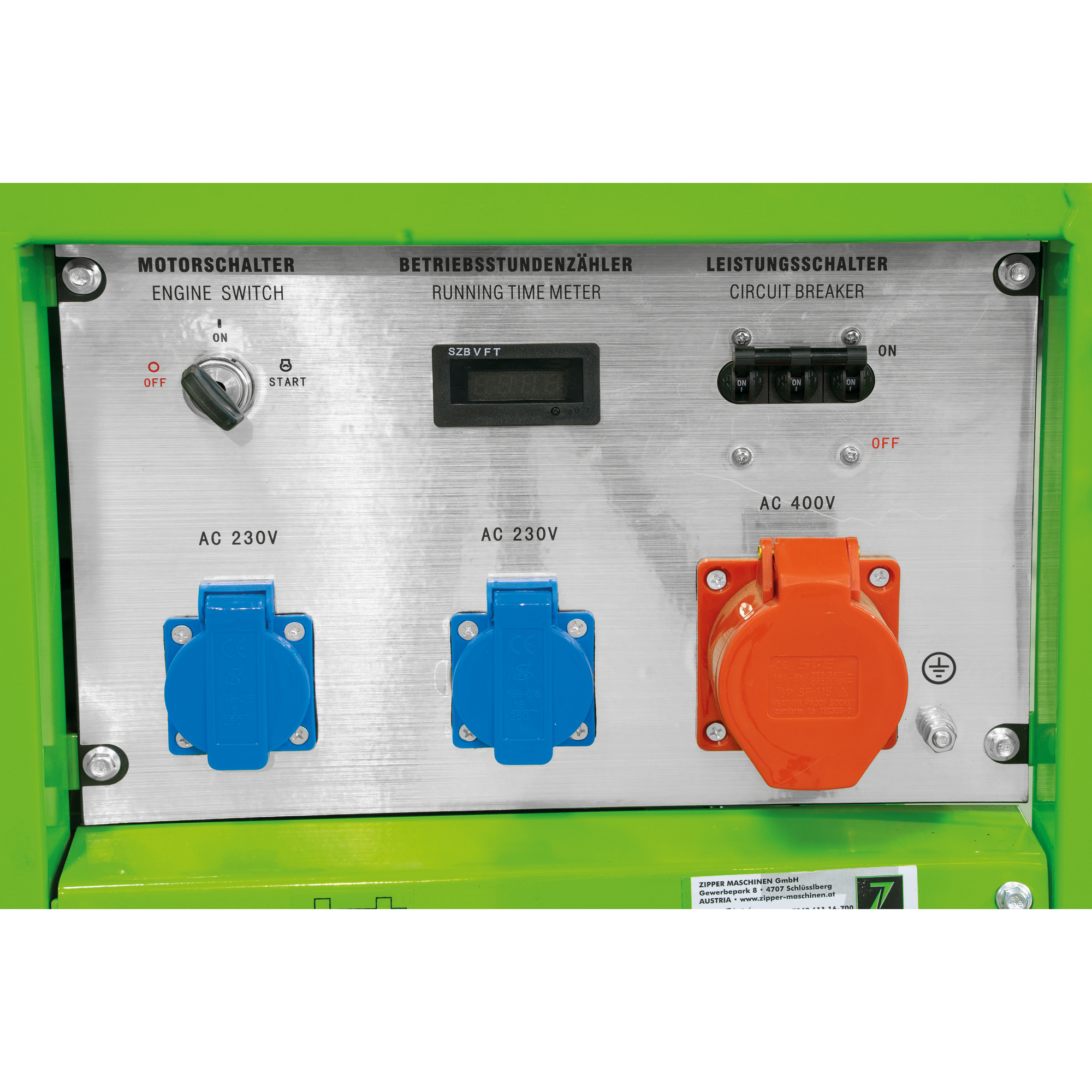 Stromerzeuger 'ZI-STE8004' grün 8000 W + product picture