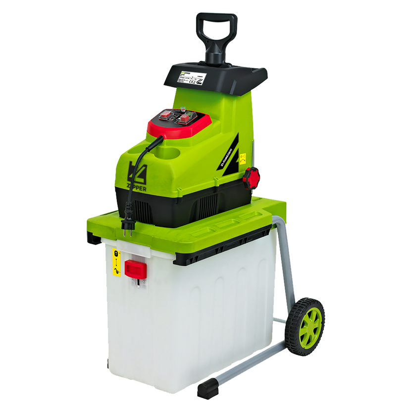 Elektro-Leisehäcksler 'ZI-GHAS2800' mit Walzenschneidwerk 2800 W