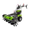 Benzin-Kehrmaschine 'ZI-KM1000' grün/schwarz 3,6 kW inklusive Schneeschild