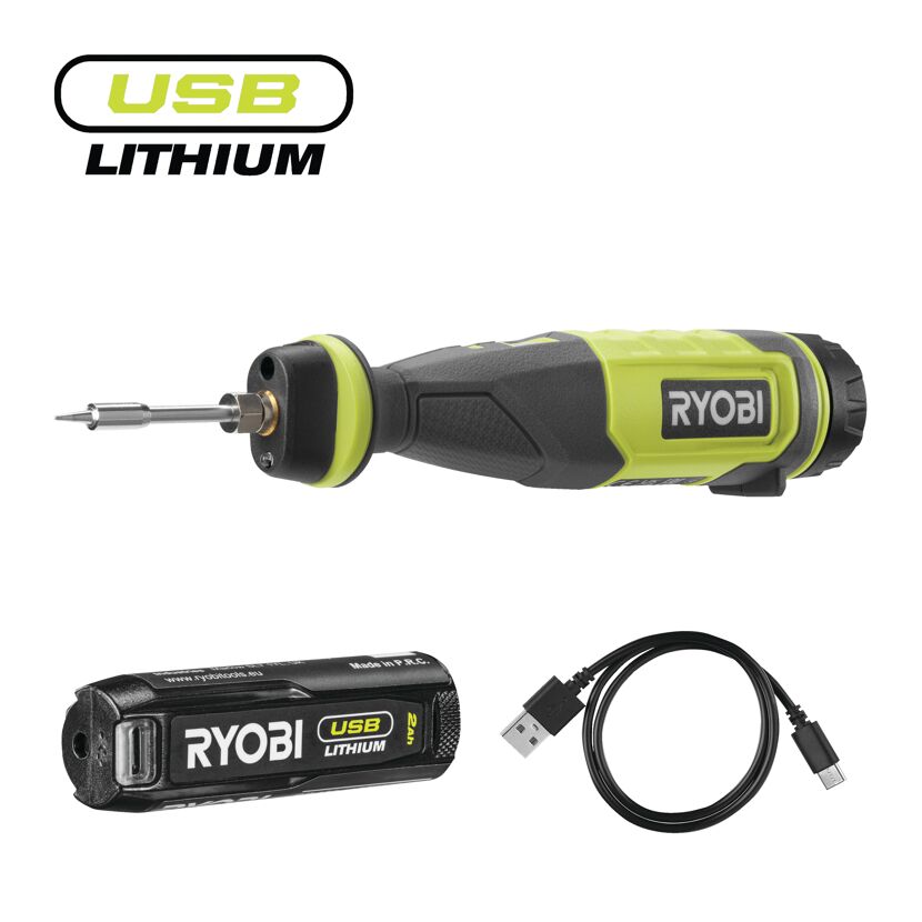Akku-Lötstift RYOBI mit Zubehör
