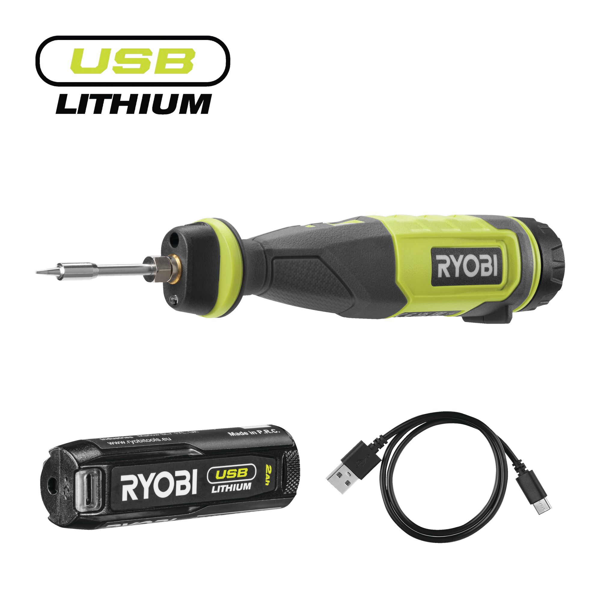 Akku-Lötstift RYOBI mit Zubehör