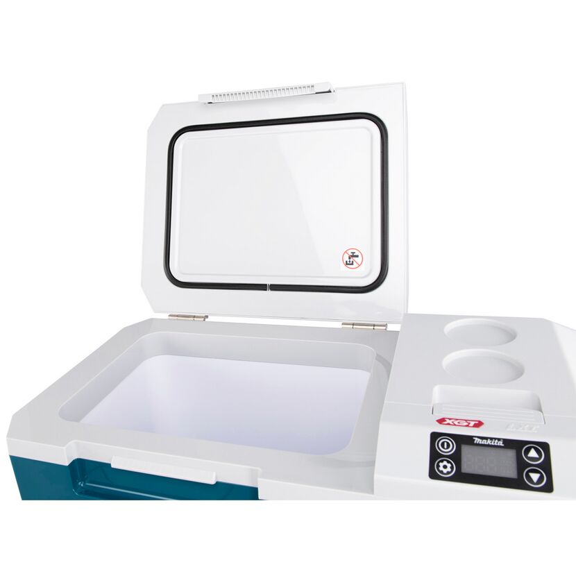 Geöffnete Makita Kühlbox