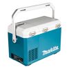 Blau-weiße Kühlbox von Makita