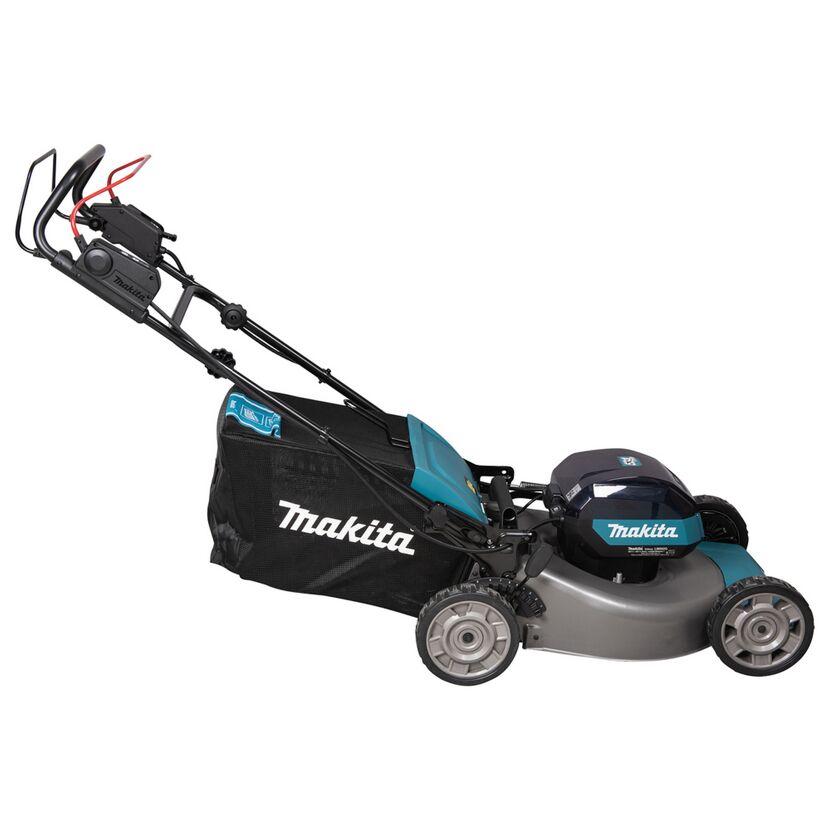 Akku-Rasenmäher Makita mit Fangkorb