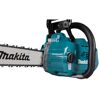 Blaue Makita Akku-Kettensäge