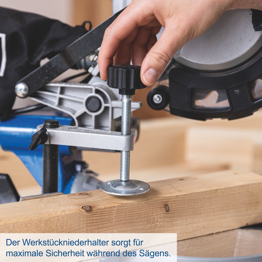 Kapp-, Zug- und Gehrungssäge 'HM216' 2000 W