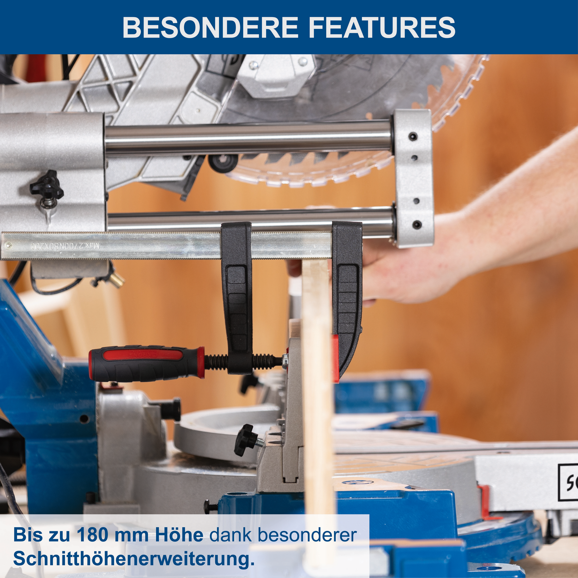 Kapp-, Zug- und Gehrungssäge 'HM305SL' 2000 W