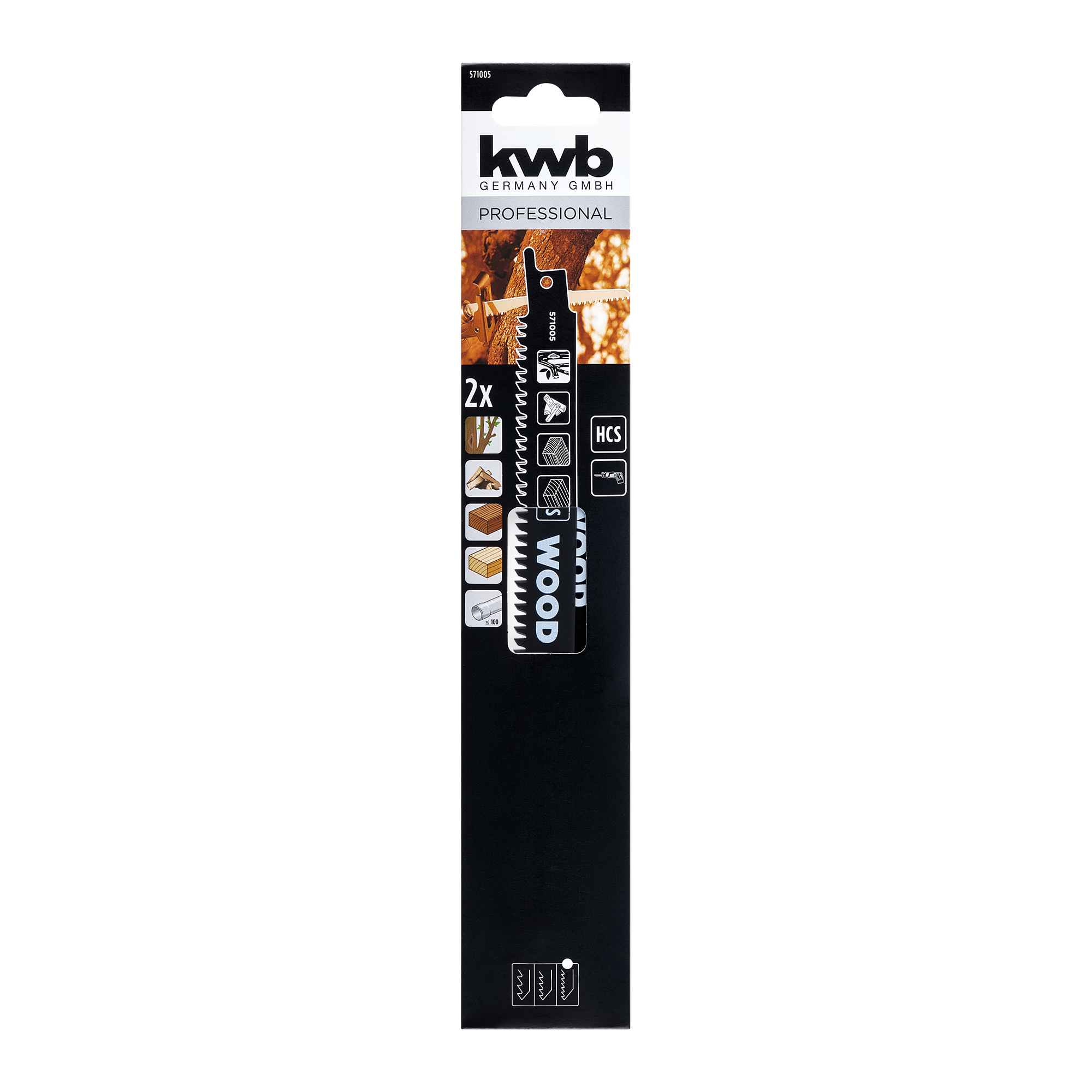 HCS-Säbelsägeblatt-Set 242 mm 2-teilig