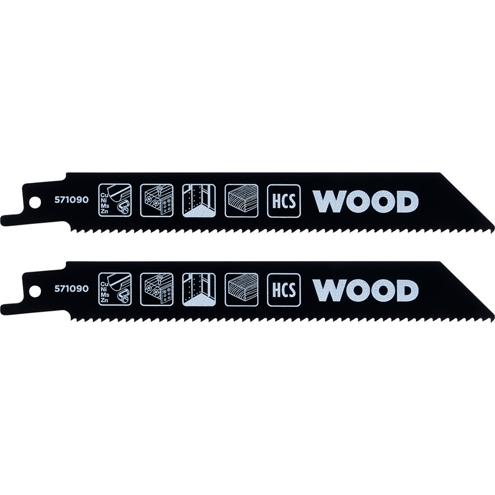 HCS-Säbelsägeblatt-Set 153 mm 2-teilig