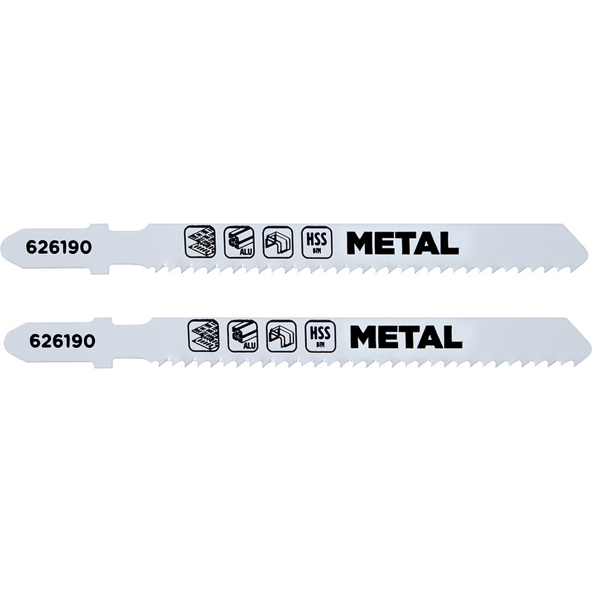 HSS-Bimetall-Stichsägeblatt-Set mit T-Schaft 91 mm 2-teilig