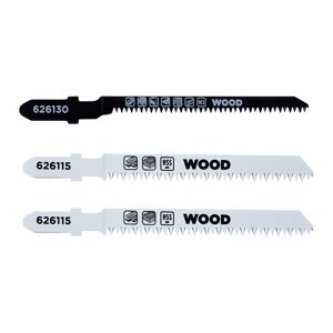 Bimetall-Stichsägeblatt-Set mit T-Schaft 83 mm 3-teilig