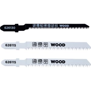 Bimetall-Stichsägeblatt-Set mit T-Schaft 83 mm 3-teilig