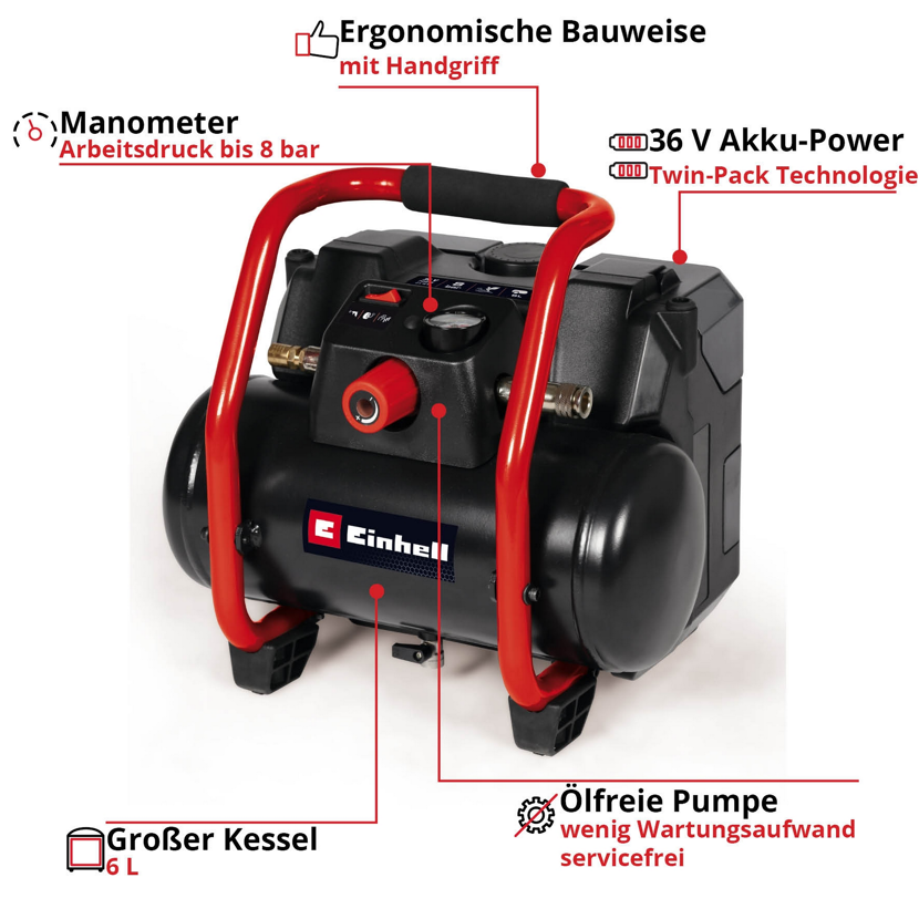 Einhell Akku-Kompressor