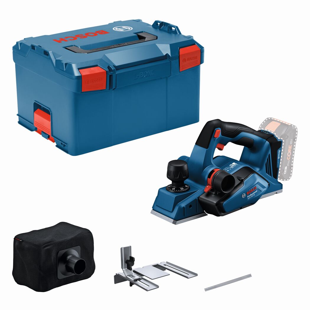 Bosch Akku-Hobel mit Zubehör und L-Box