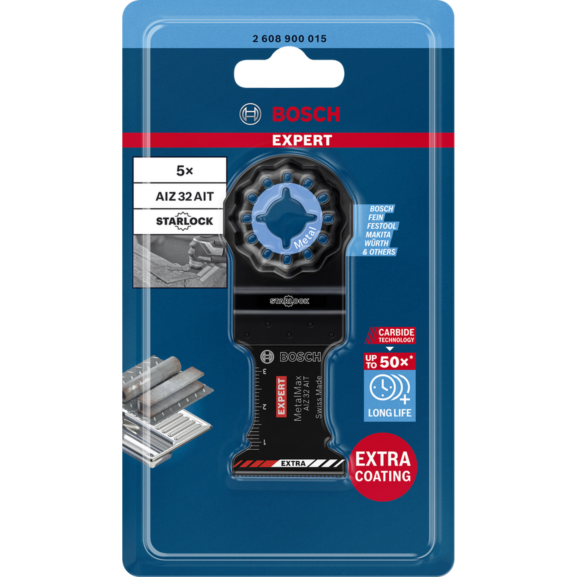 Sägeblatt 'Expert MetalMax AIZ 32 AIT Blatt für Multifunktionswerkzeuge 40 x 32 mm, 5 Stück