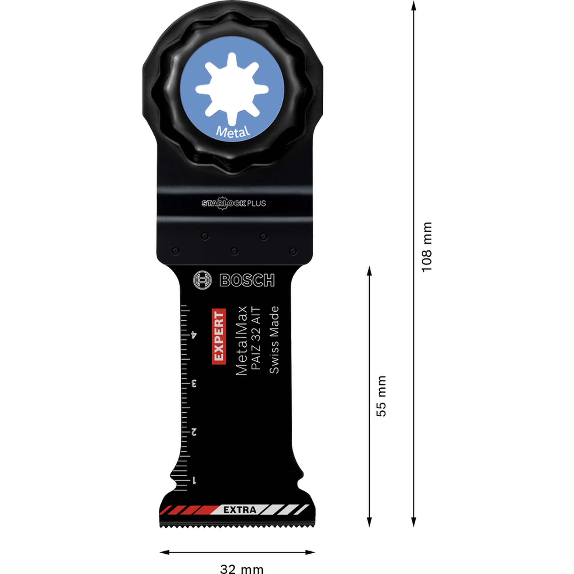 Sägeblatt 'Expert MetalMax PAIZ 32 AIT' für Multifunktionswerkzeuge 50 x 32 mm, 10 Stück
