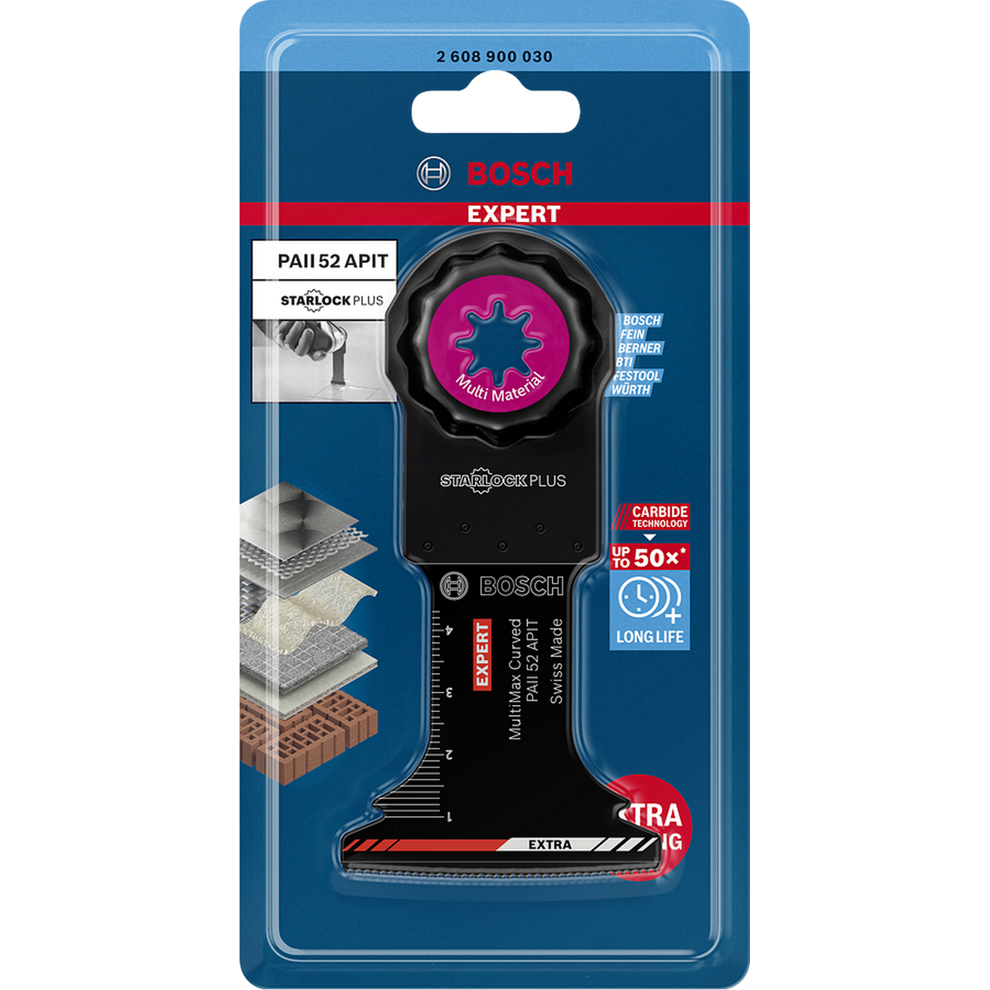 Sägeblatt 'Expert MultiMax PAII 52 APIT' für Multifunktionswerkzeuge 52 mm