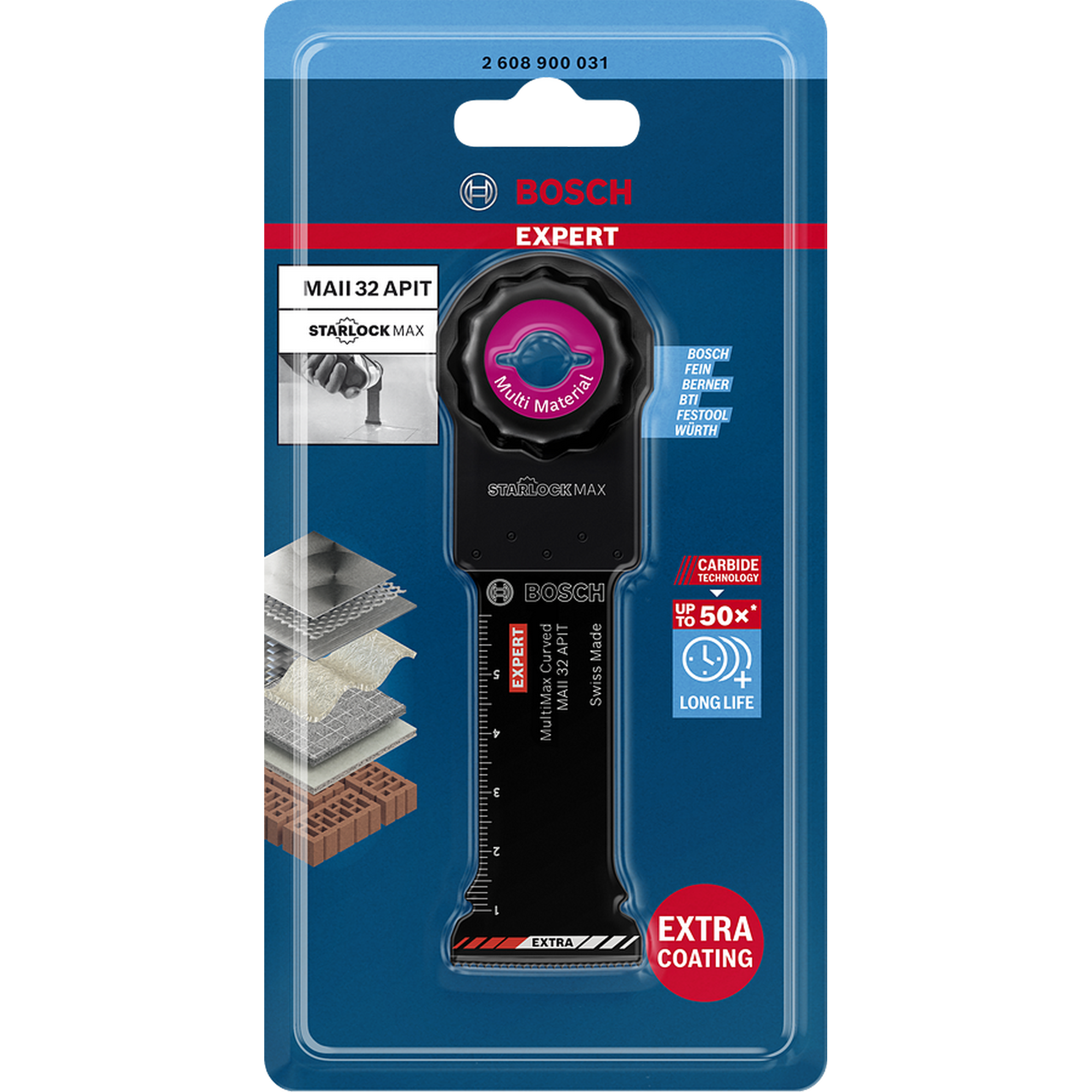 Sägeblatt 'Expert MultiMax MAII 32 APIT' für Multifunktionswerkzeuge 32 mm