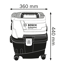 Nass-/Trockensauger 'GAS 15 PS Professional' 1100 W