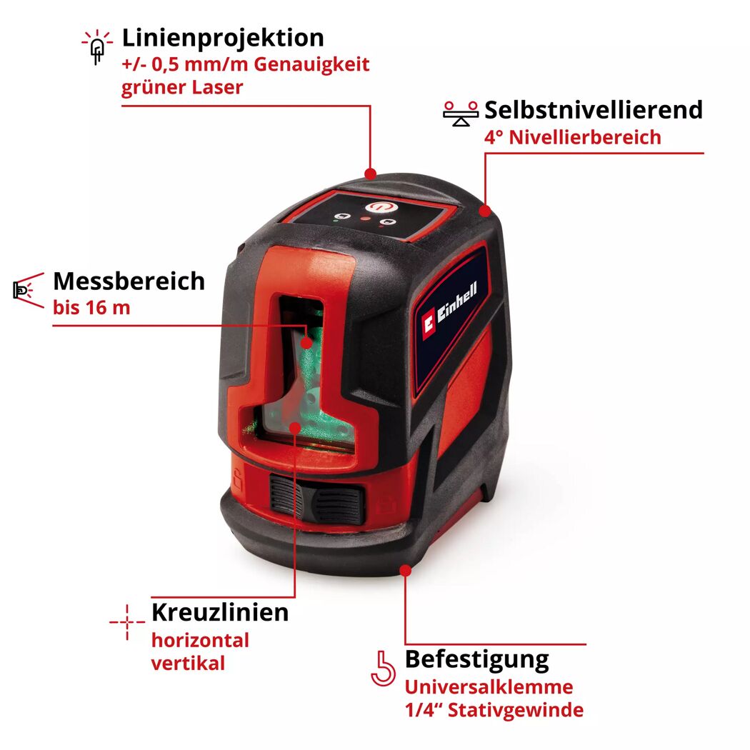 Kreuzlinienlaser 'TC-LL 2 G' mit Tasche