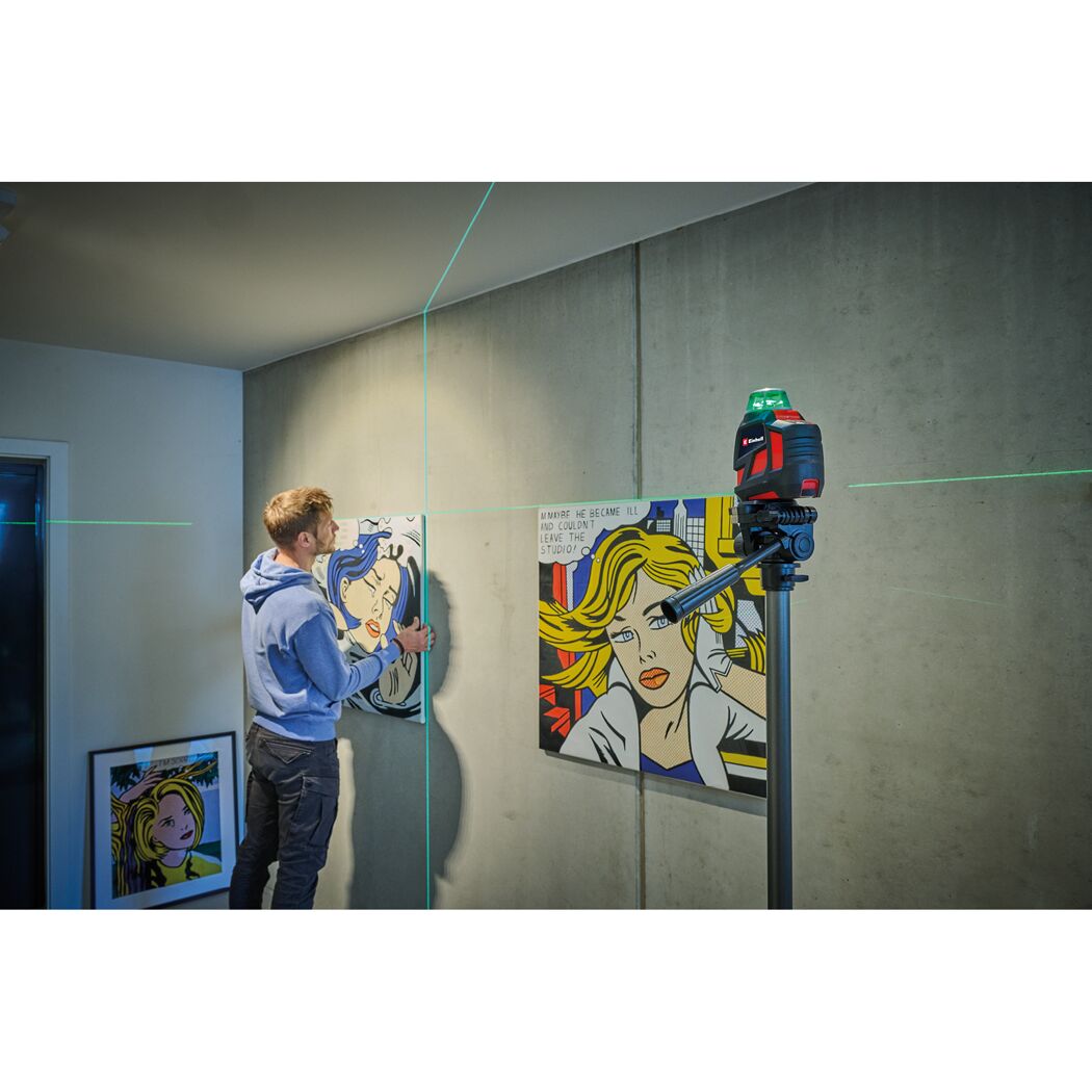 Kreuzlinienlaser 'TE-LL 360 G' mit Halterung und Tasche