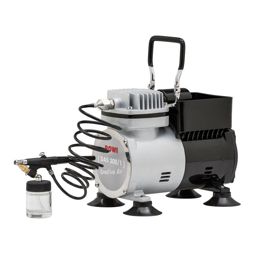 Airbrush-Kompressor 'DAS 300/1 Set Creative' 2,6 bar inklusive Zubehör