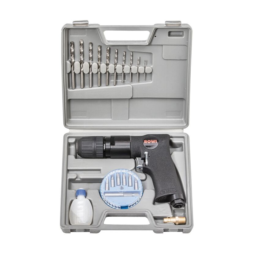 Druckluft-Bohrmaschinen-Set 'DBM 20/1 Set' 20-teilig