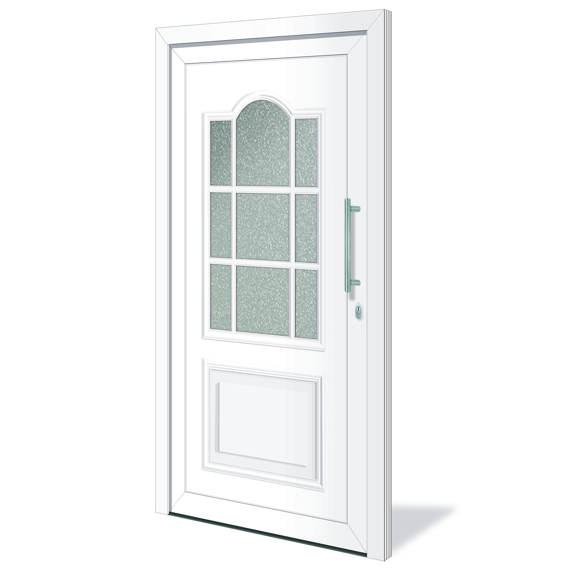 Roro Haustür 'Emona' weiß 1100 x 2100 mm DIN R