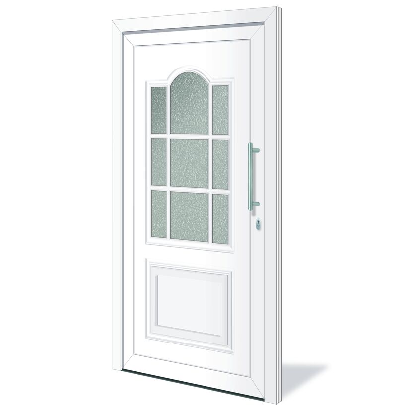 Roro Haustür 'Emona' weiß 1100 x 2100 mm DIN R