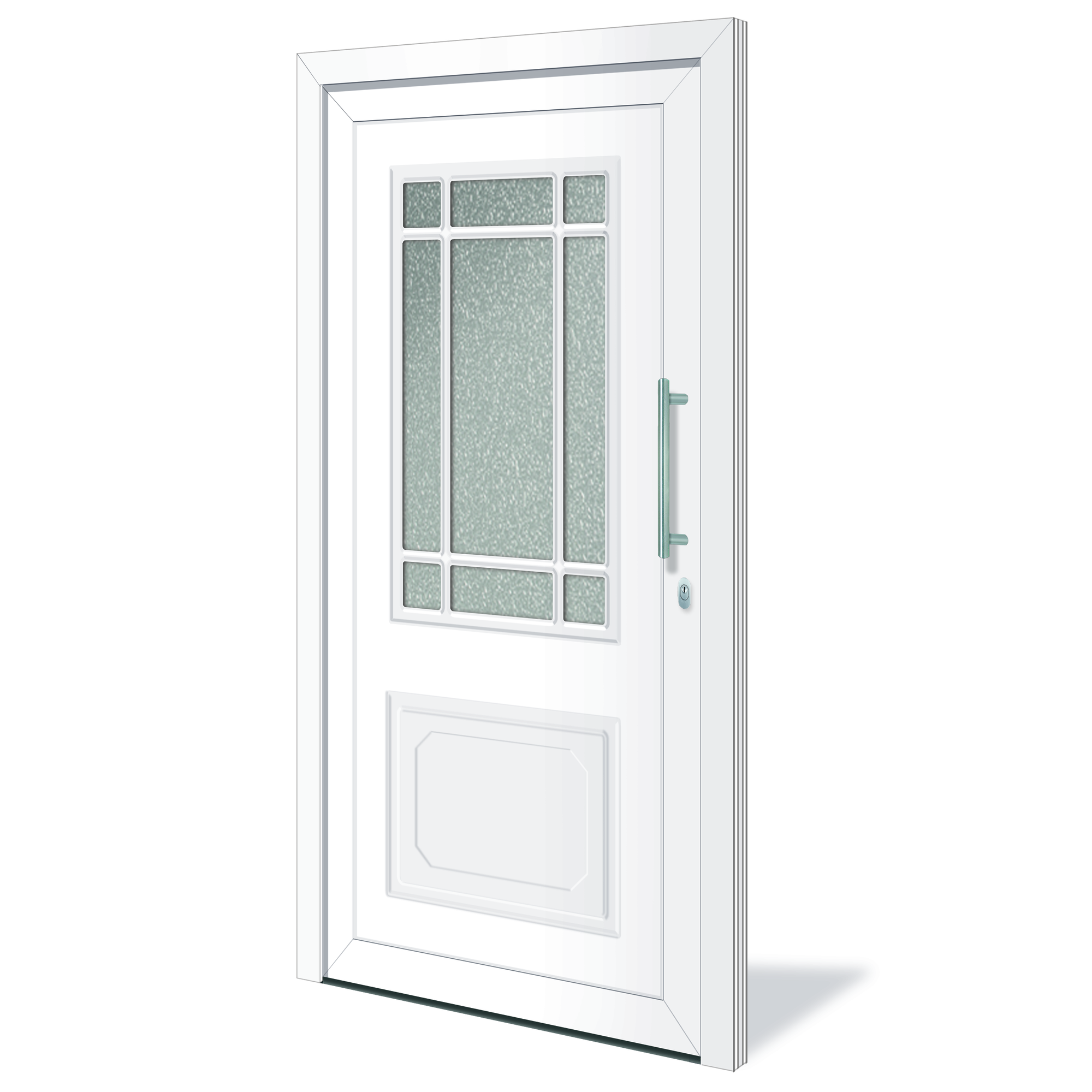 Roro Haustür 'Rimberg' weiß 1100 x 2100 mm DIN R