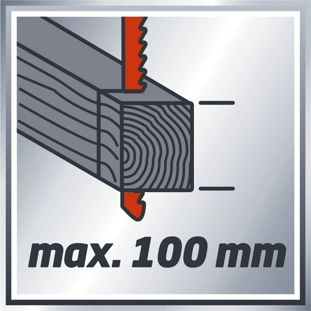 Sägen von Holz mit einer Stichsäge, max. 100 mm
