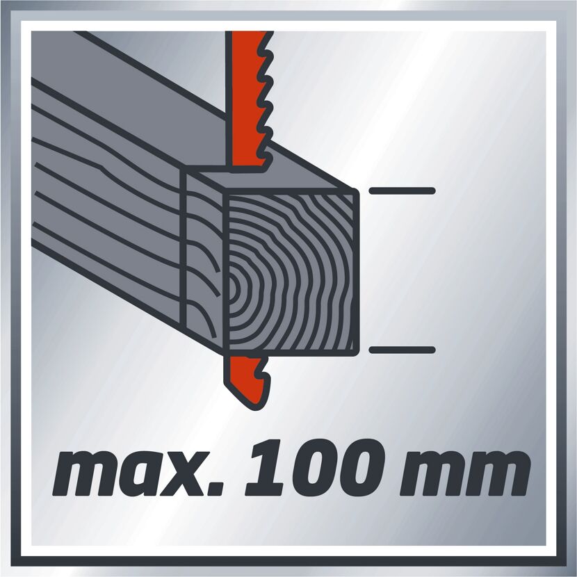 Sägen von Holz mit einer Stichsäge, max. 100 mm